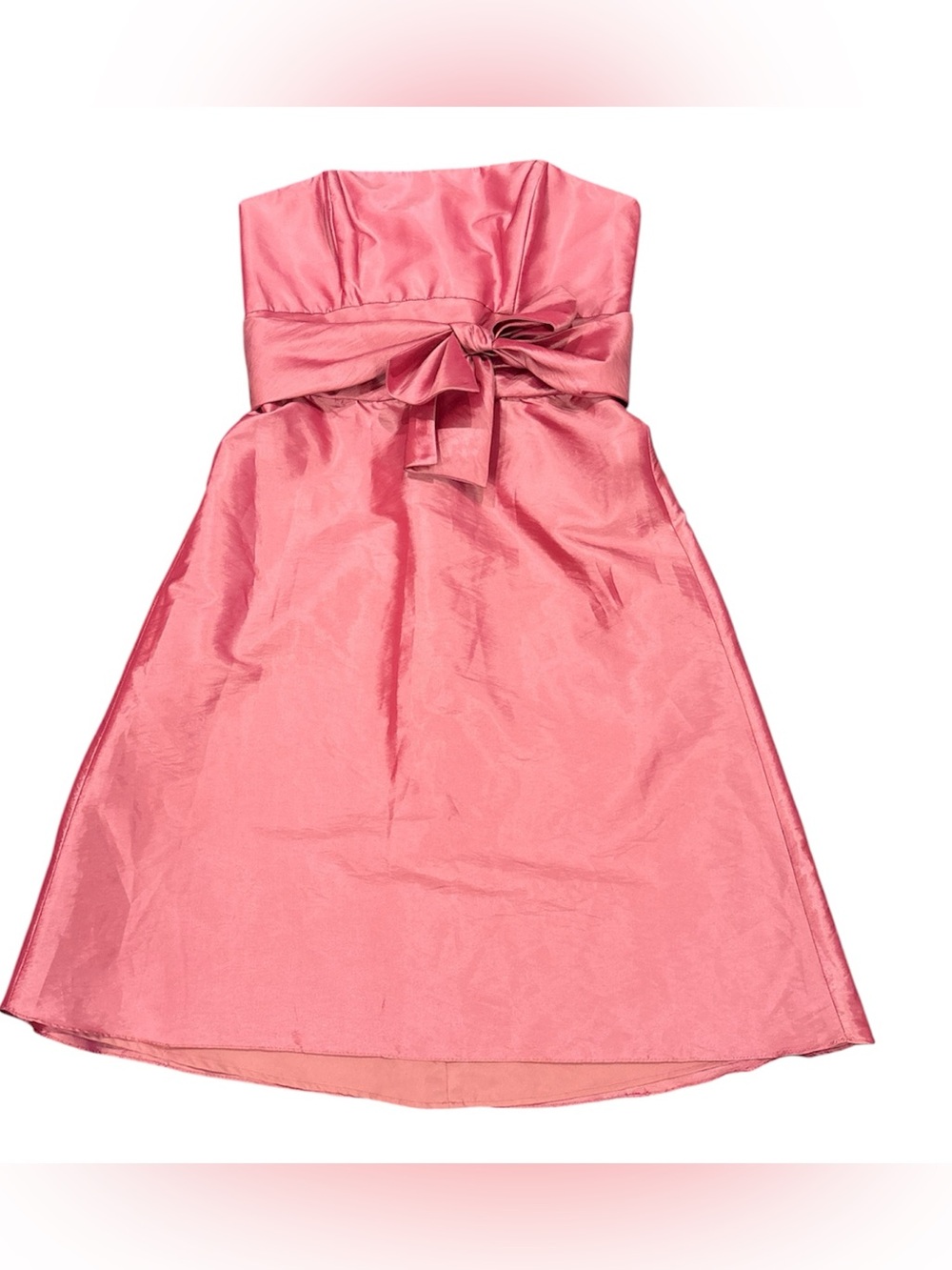 Amsale Mauve Satiny Strapless Party Dress Size 8